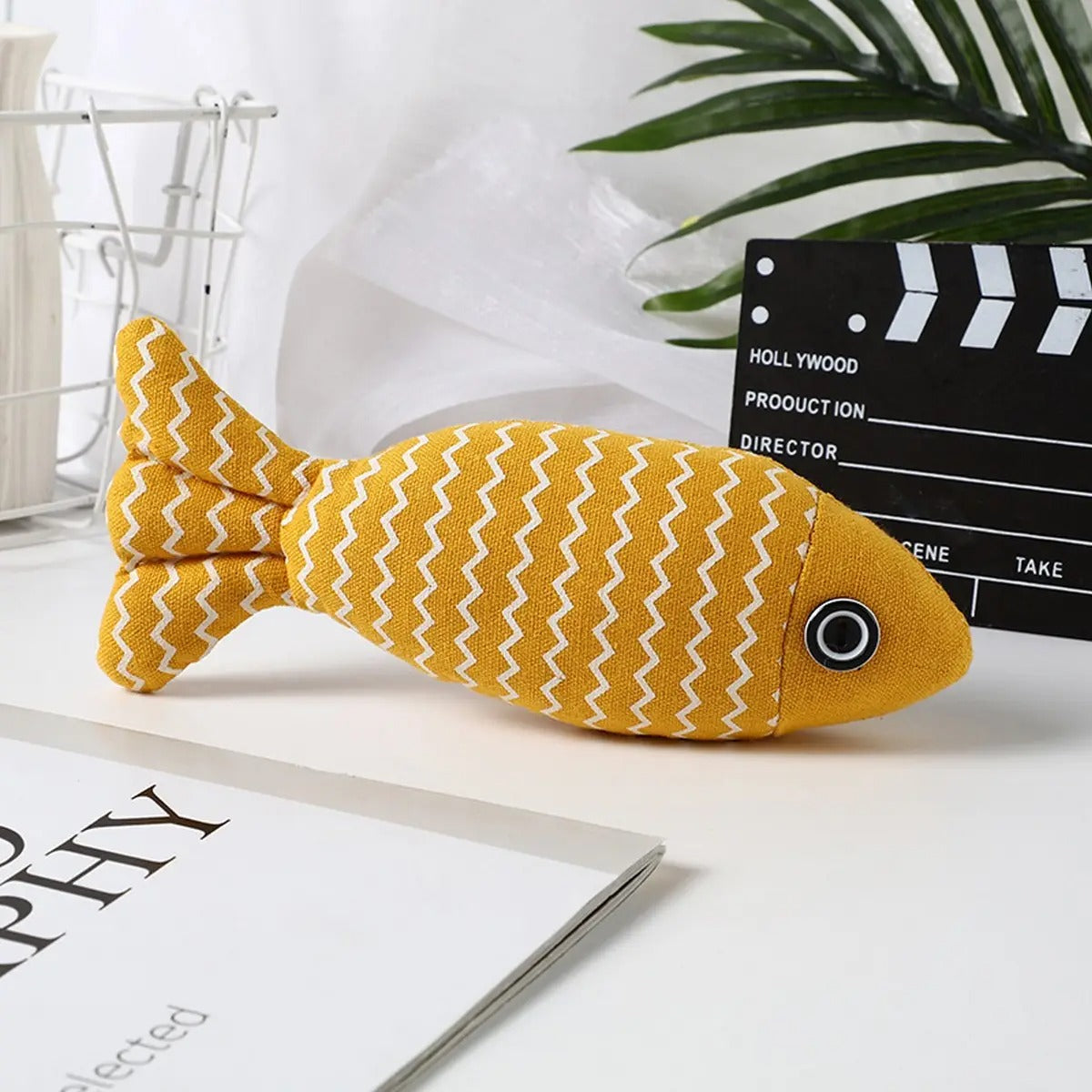 Linen Catnip Fish Toy, Kitten Toy - Safe and Durable_CWMM547