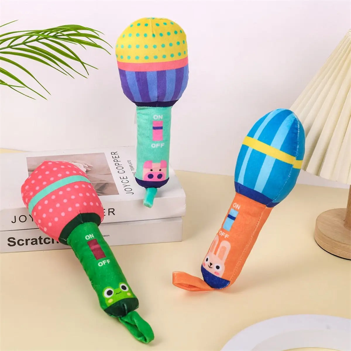 Microphone Chew Toy, Squeaky Fun for Dogs & Cats_CWMM5467