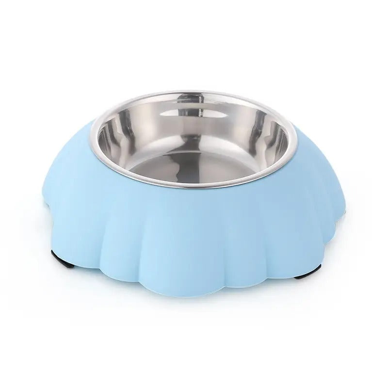 Large Flower-Shaped Pet Dog Cat Bowl_CWMM5235