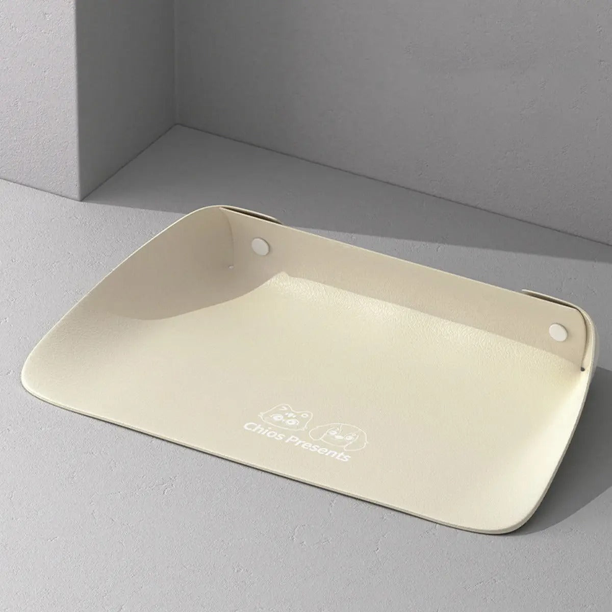 PU Leather Pet Feeding Mat Waterproof & Non-Slip_CWMM6293