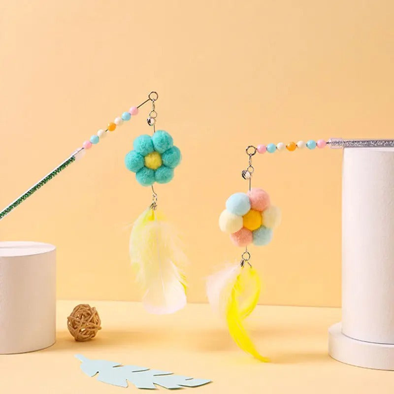 Interactive Cat Wand with Feather & Bell Toy_CWMM5243