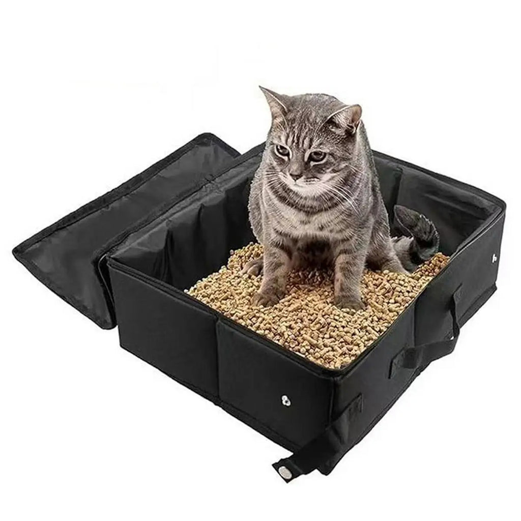 Foldable Waterproof Travel Litter Box for Cats_CWMM5992