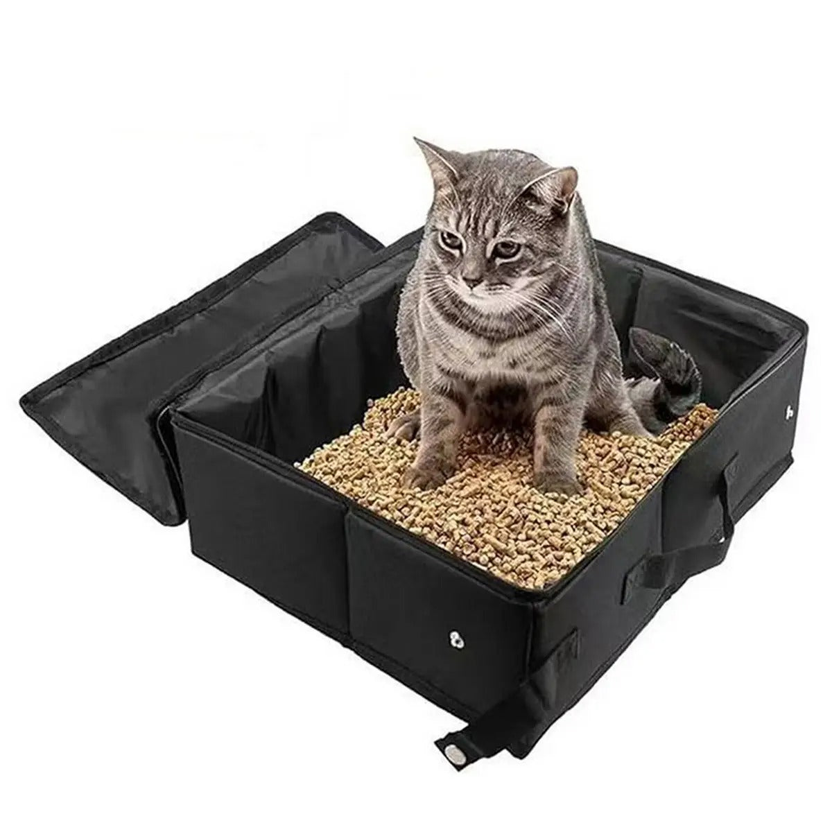 Foldable Waterproof Travel Litter Box for Cats_CWMM5992