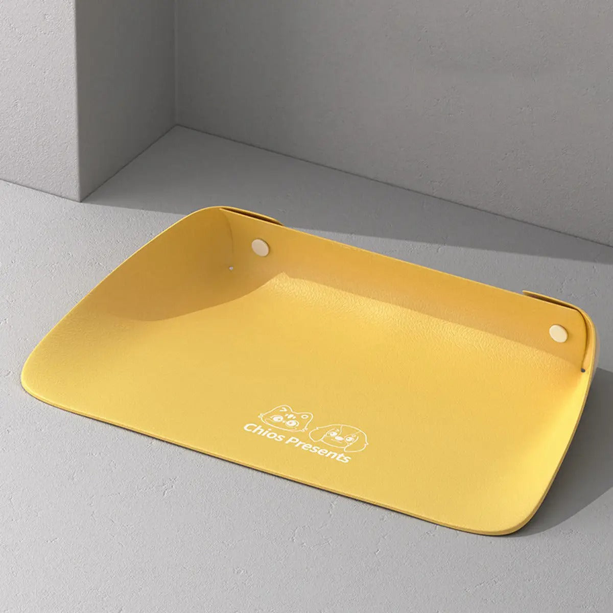 PU Leather Pet Feeding Mat Waterproof & Non-Slip_CWMM6293