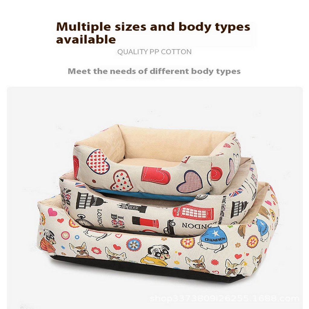 Four-Season Dog Bed – Corduroy & Removable Cover_CWMM7944