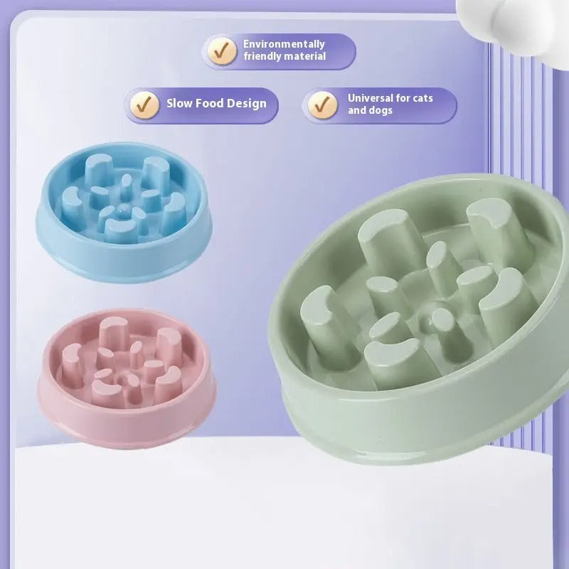 Pet Bowl,Slow Feeder,Anti-Choke Dog Cat Bowl_CWMM5208