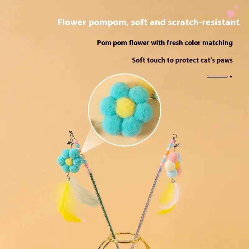 Interactive Cat Wand with Feather & Bell Toy_CWMM5243