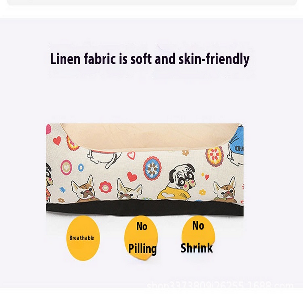 Four-Season Dog Bed – Corduroy & Removable Cover_CWMM7944