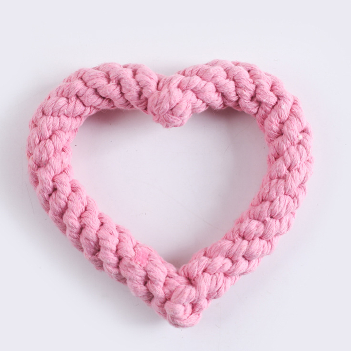 Handmade Cotton Rope Dog Toy – Heart Design_CWMM8026