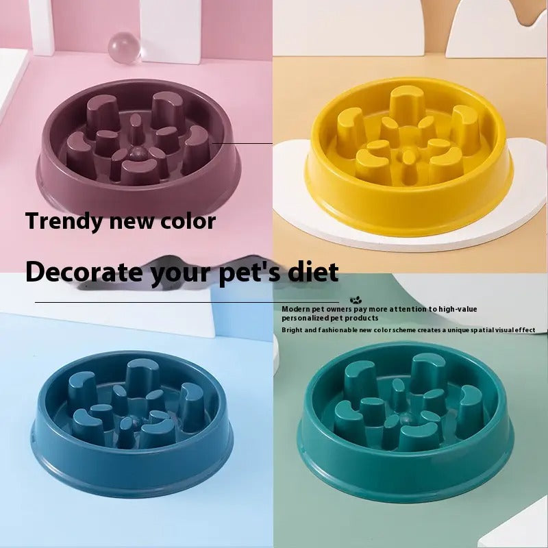 Pet Bowl,Slow Feeder,Anti-Choke Dog Cat Bowl_CWMM5208