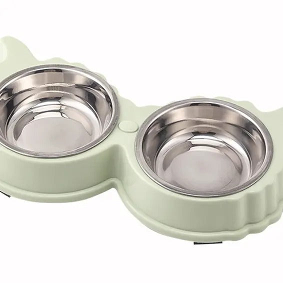 Double Pet Bowl, Non-Slip, Anti-Spill Dog,Cat Bowl_CWMM5189
