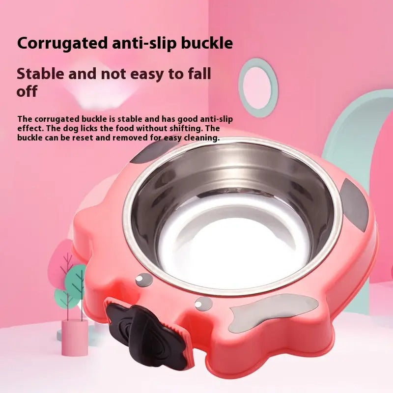 Hanging Pet Bowl, Fixed Dog Cage Bowl_CWMM5188