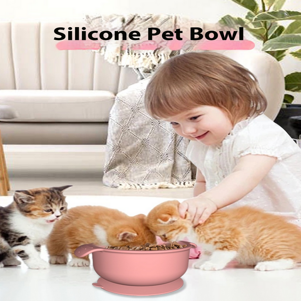 Macaron Silicone Pet Bowl with Suction Base_CWMM6923