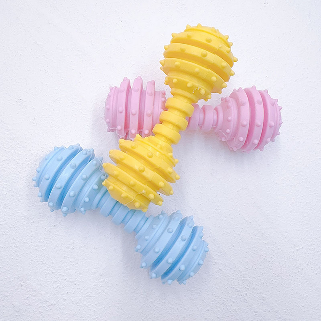 Interactive Bell Dumbbell - Teething Toy for Dogs_CWMM7218