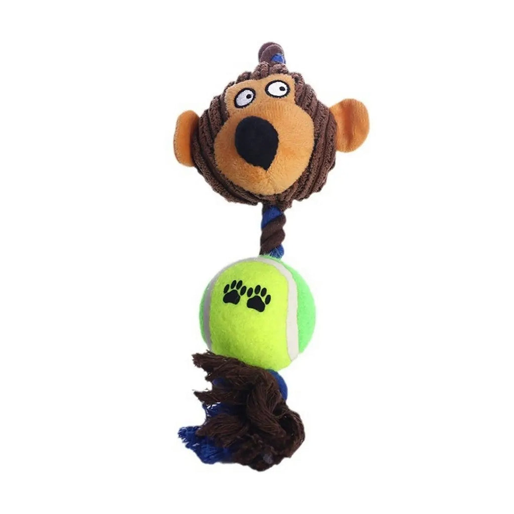 Corduroy Chew Ball, Fun Rope Toy for Dogs_CWMM5470