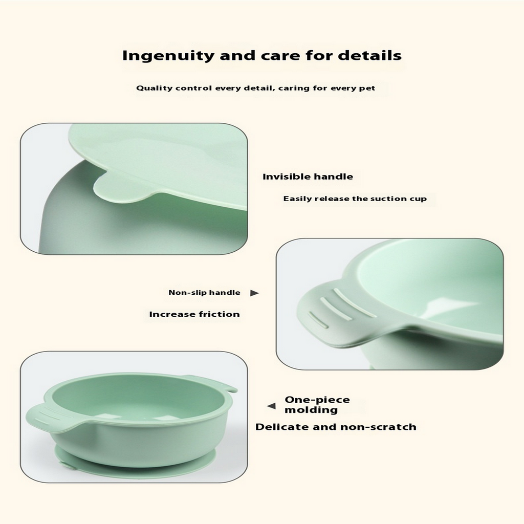 Macaron Silicone Pet Bowl with Suction Base_CWMM6923