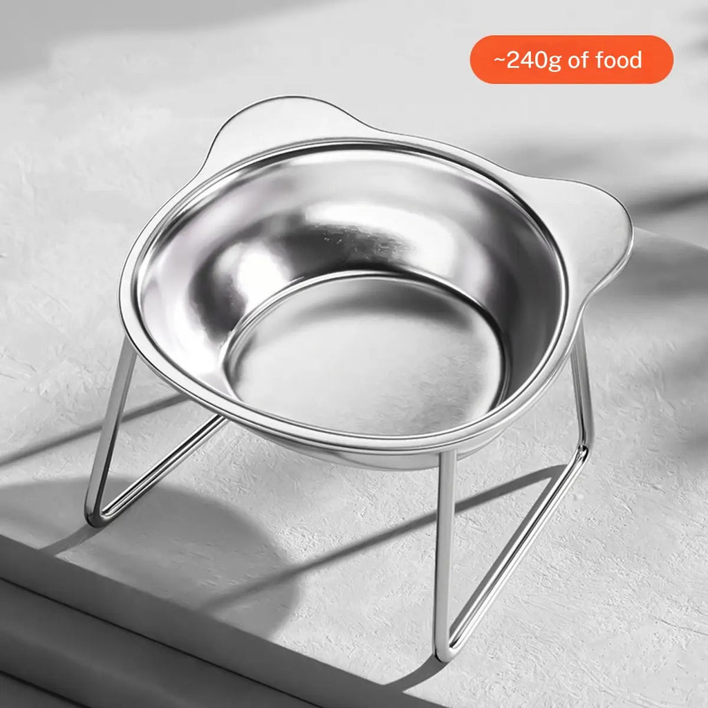 Elevated 304 Stainless Steel Anti-Spill Pet Bowl_CWMM6255