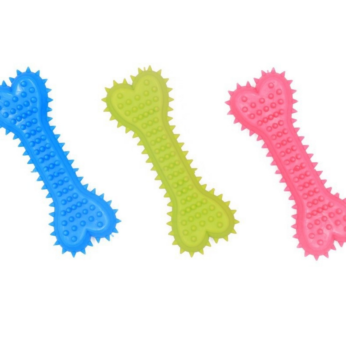 Durable TPR Dog Toy - Heart Bone for Teeth Care_CWMM7223