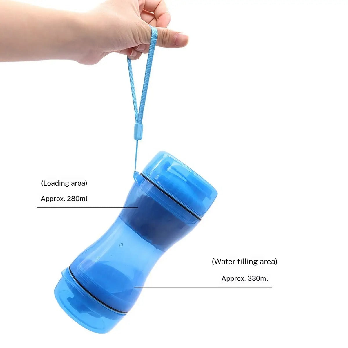 Outdoor Dog Water Bottle, Spill-Free Drinking Cup_CWMM7974