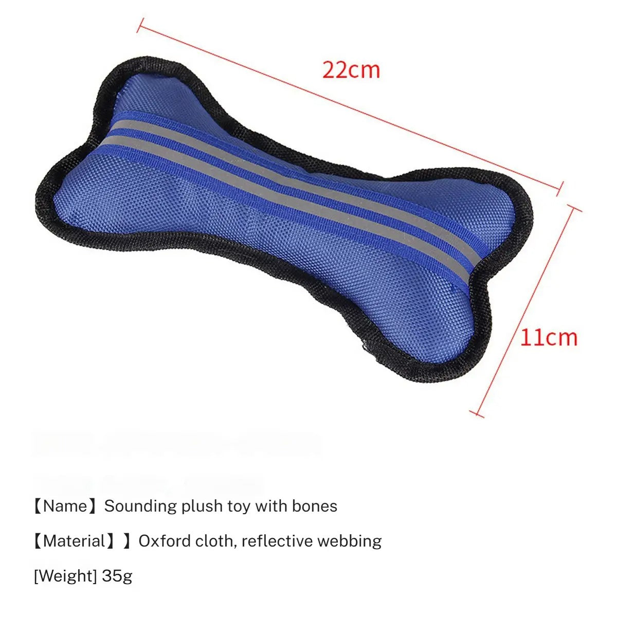 Glow Bone Chew Toy, Squeaky Fun for Cats & Dogs_CWMM5459