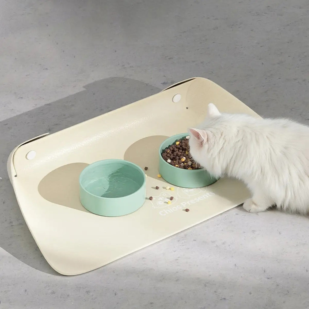 PU Leather Pet Feeding Mat Waterproof & Non-Slip_CWMM6293