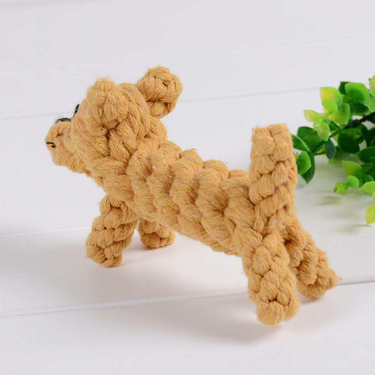 Cute Dog Shape Rope Toy – Cotton Chew Toy_ CWMM8065