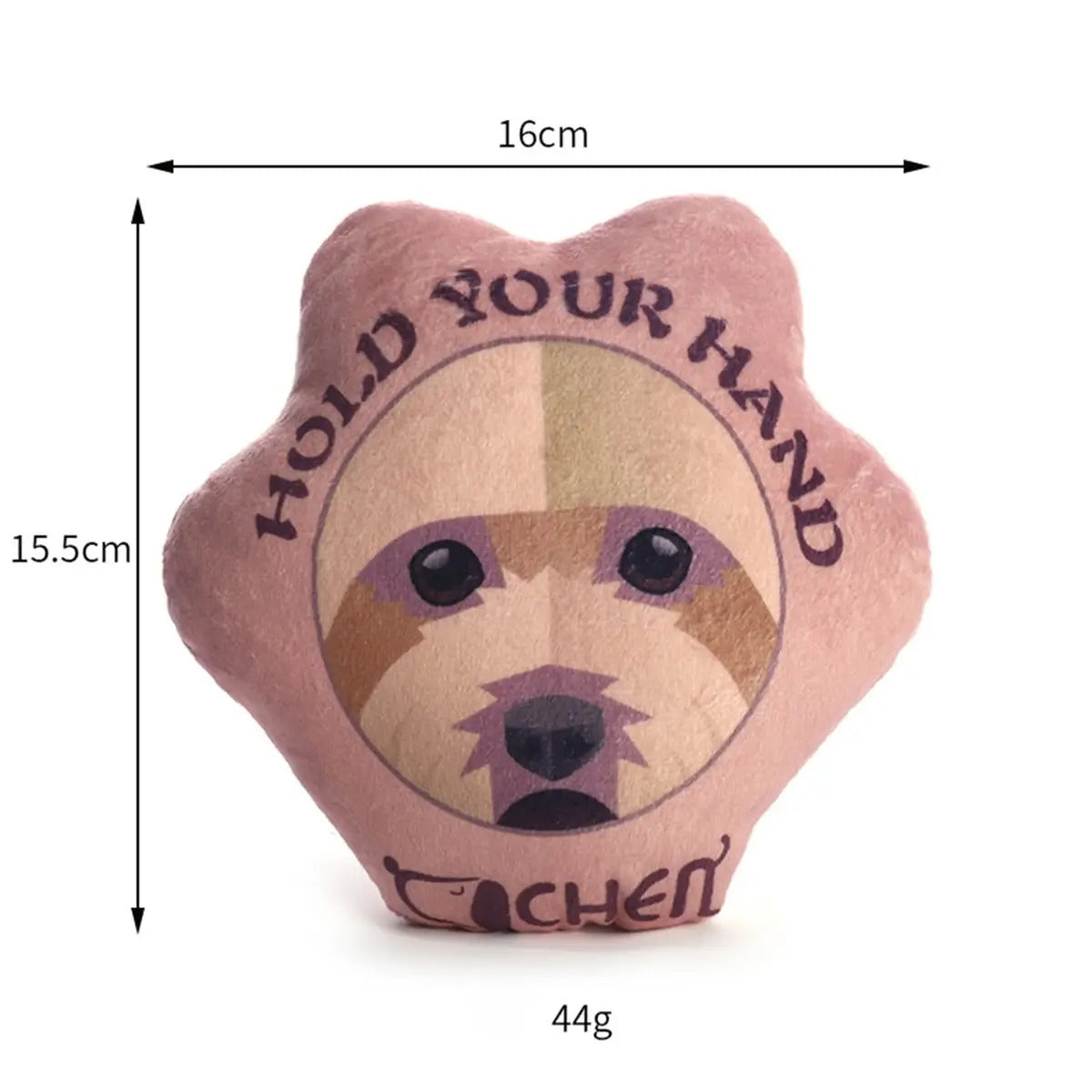 Paw print plush toys, pet toy safe material_CWMM5494