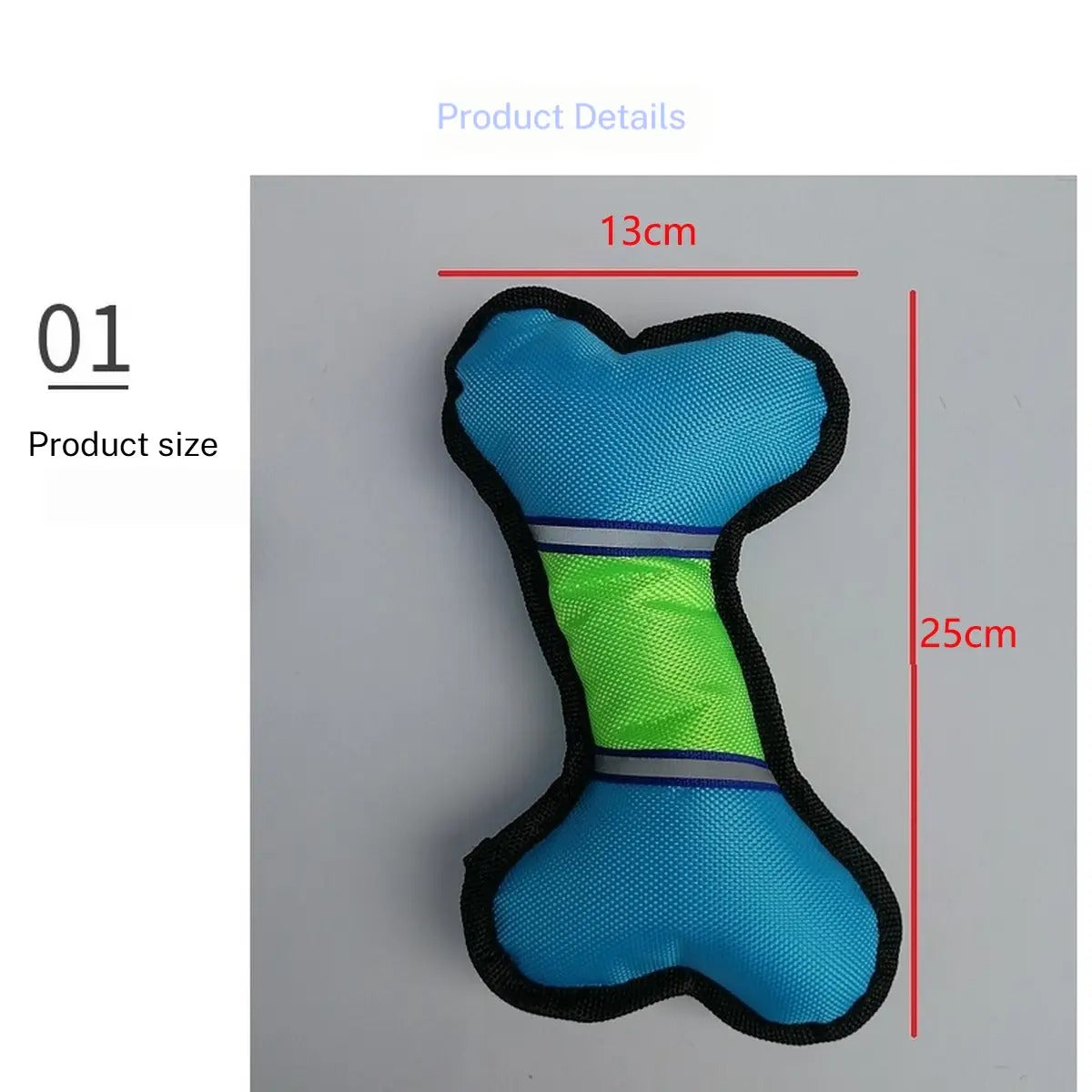 Oxford Cloth Bone Dog Toy-Reflective Strip_CWMM5505