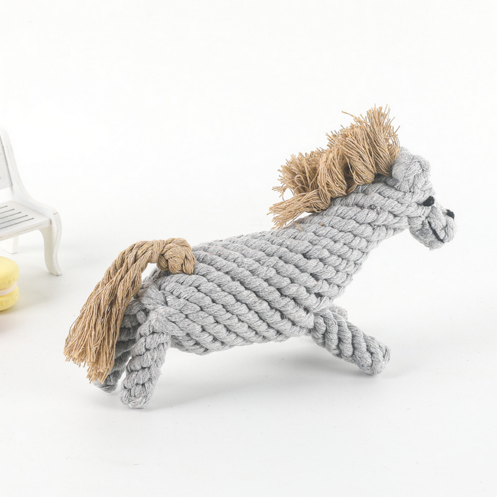 Cute Pony Rope Toy – Dog Dental Chew Toy_CWMM8069