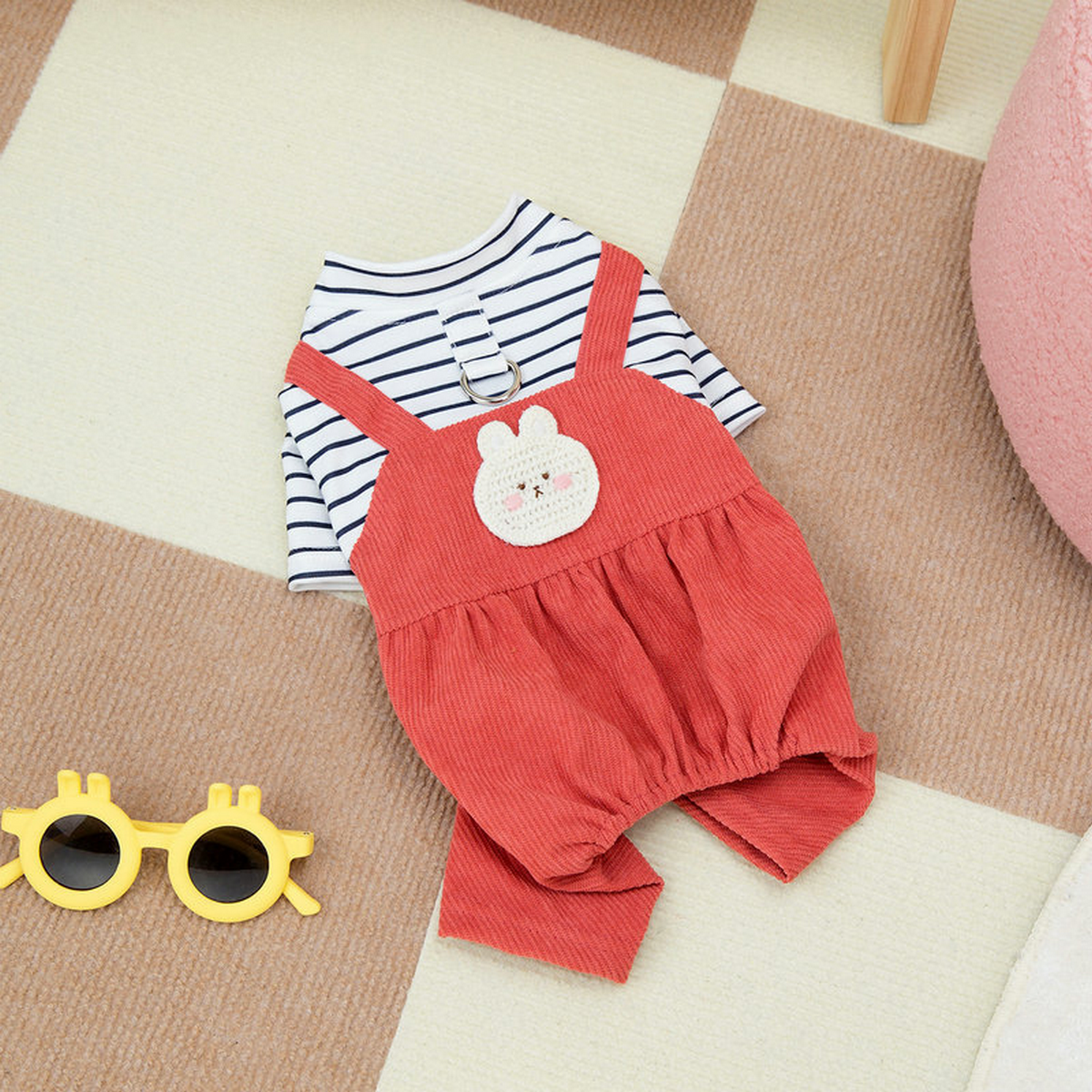 PawSuit Leash-Ready Pet Jumpsuit – Spring Wear_CWMM6985