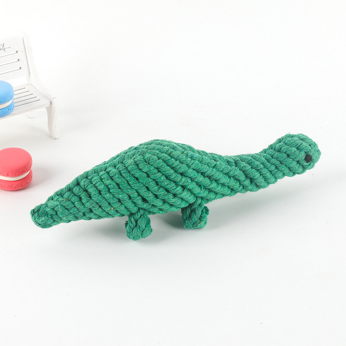 Dinosaur Rope Dog Toy – Cotton Chew for Pets_CWMM8063