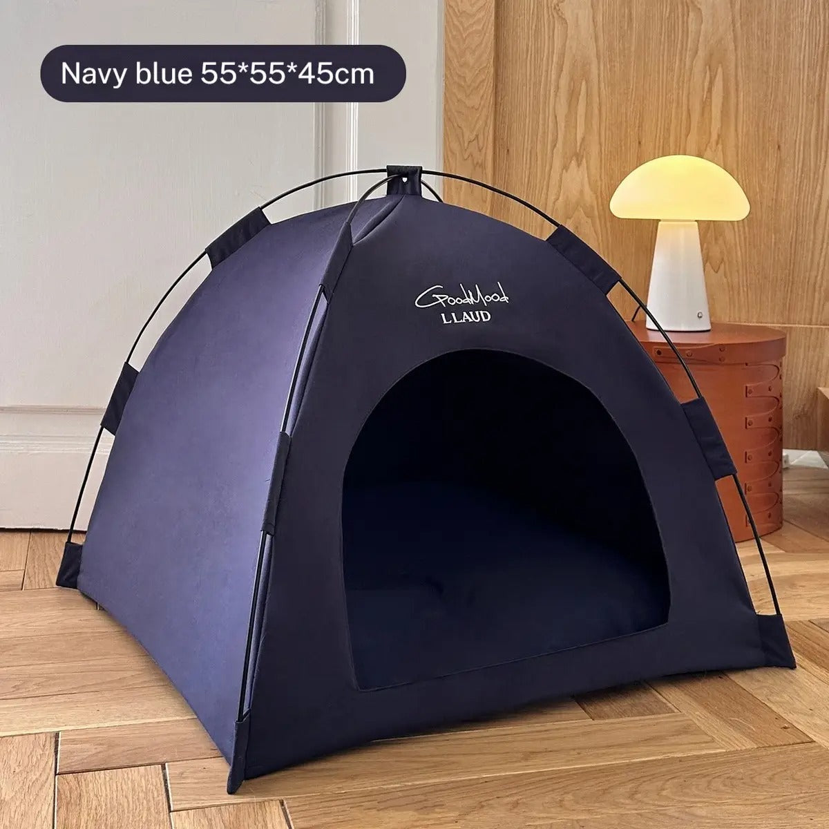 Foldable Tent Pet Bed – Semi-Enclosed & Cute_CWMM6698