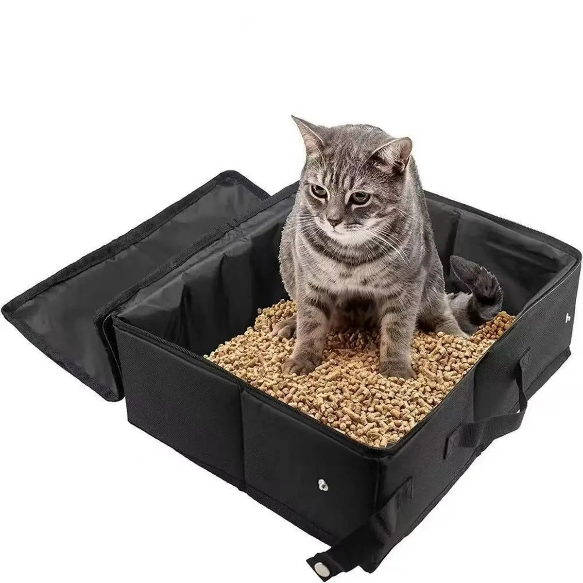 Foldable Waterproof Travel Litter Box for Cats_CWMM5992