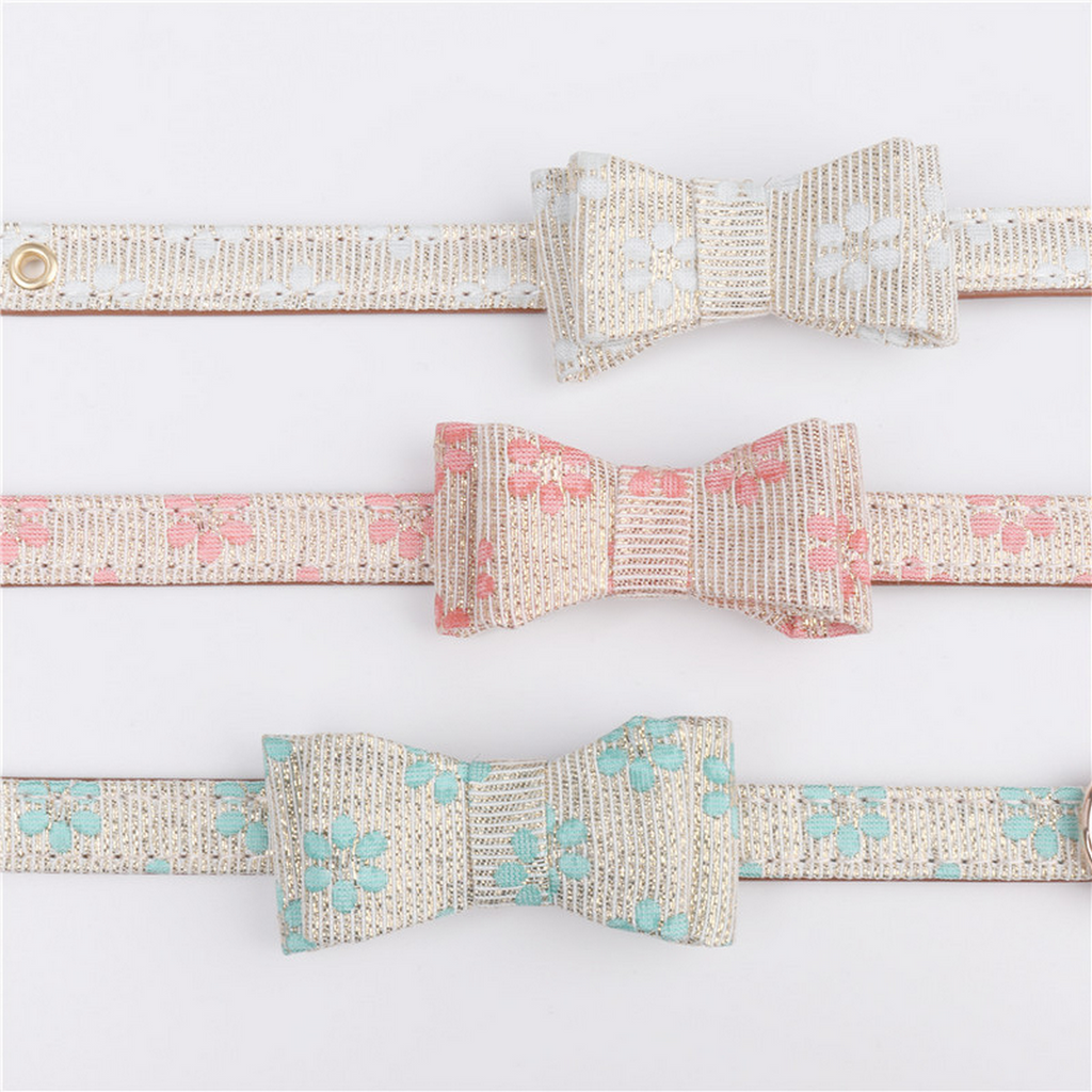 Patterned Bow Tie Pet Collar – Dog & Cat_CWMM7769