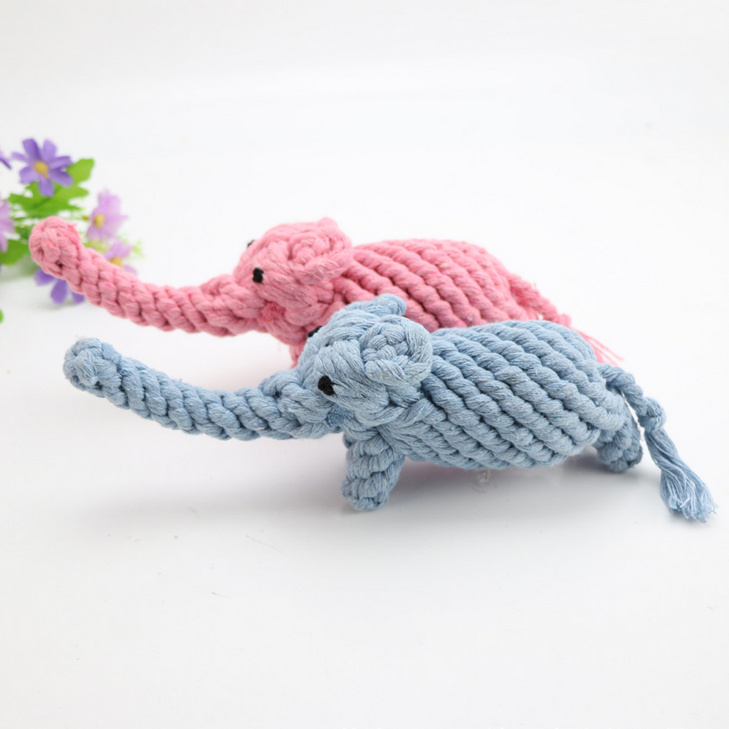 Elephant Rope Dog Toy – Durable Chew Toy_CWMM8040