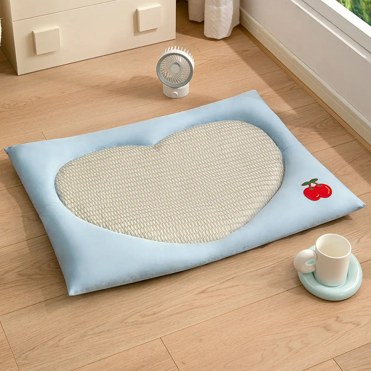 Cooling Summer Cat Bed with Ice Mat & Cushion_CWMM7033