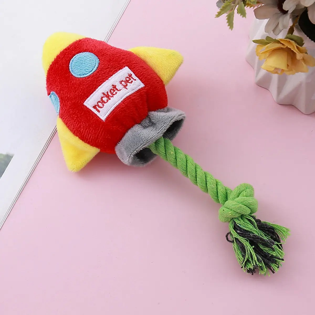 Cotton Rope Rocket Dog Toy - Playtime Companion_CWMM5424