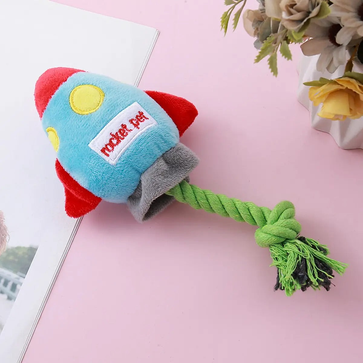 Cotton Rope Rocket Dog Toy - Playtime Companion_CWMM5424