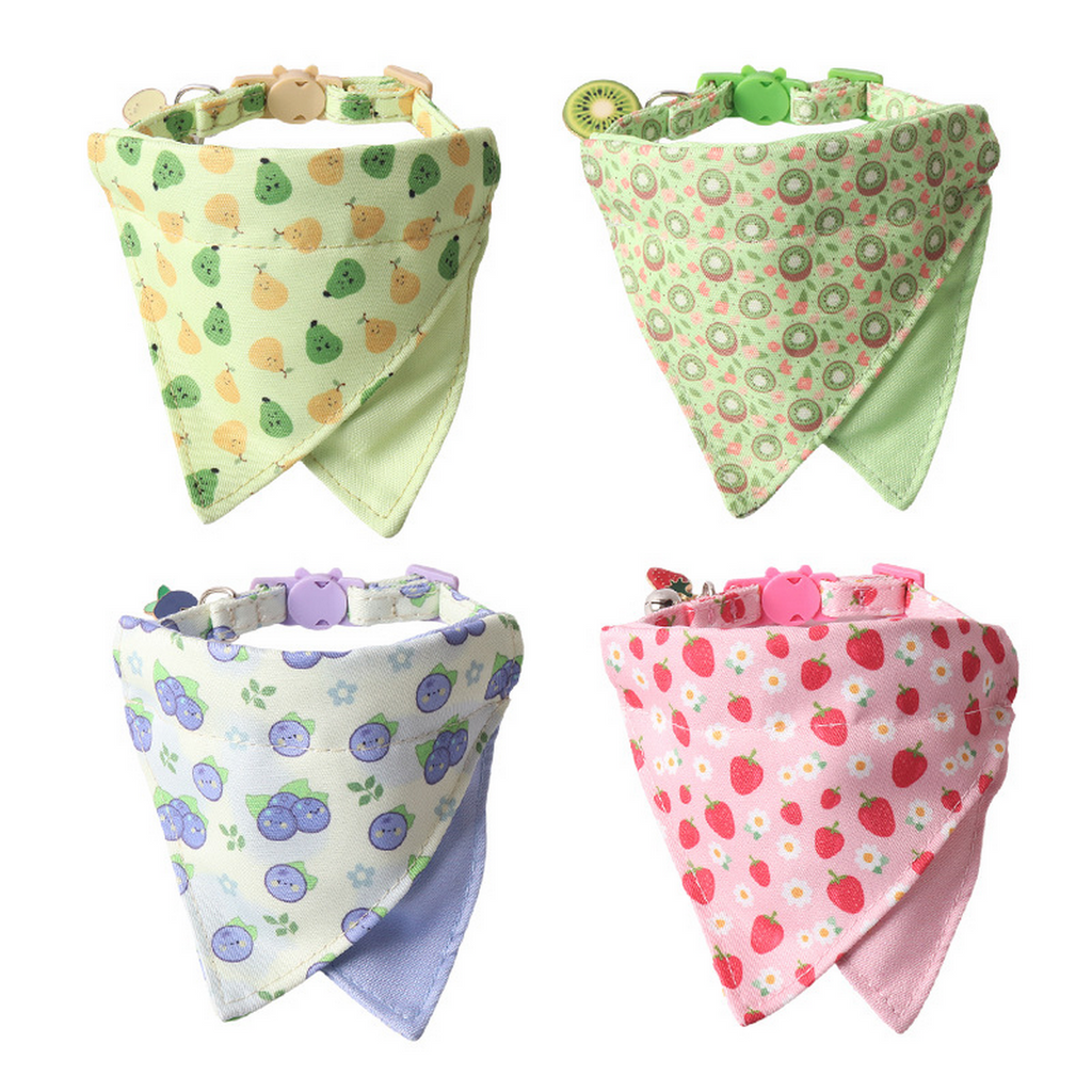 High Value Double Layer Cat Collar with Fruit_CWMM7621