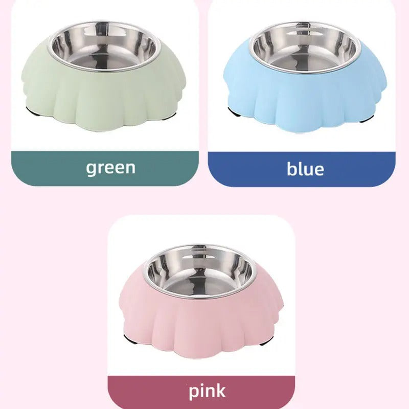 Large Flower-Shaped Pet Dog Cat Bowl_CWMM5235