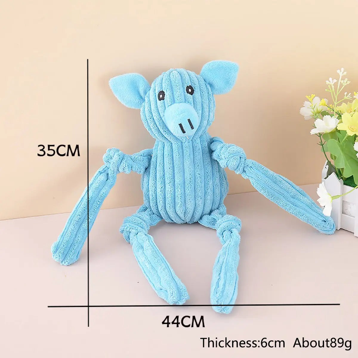Long-Legged Pig  Plush Dog Toy for Training & Fun_CWMM5428