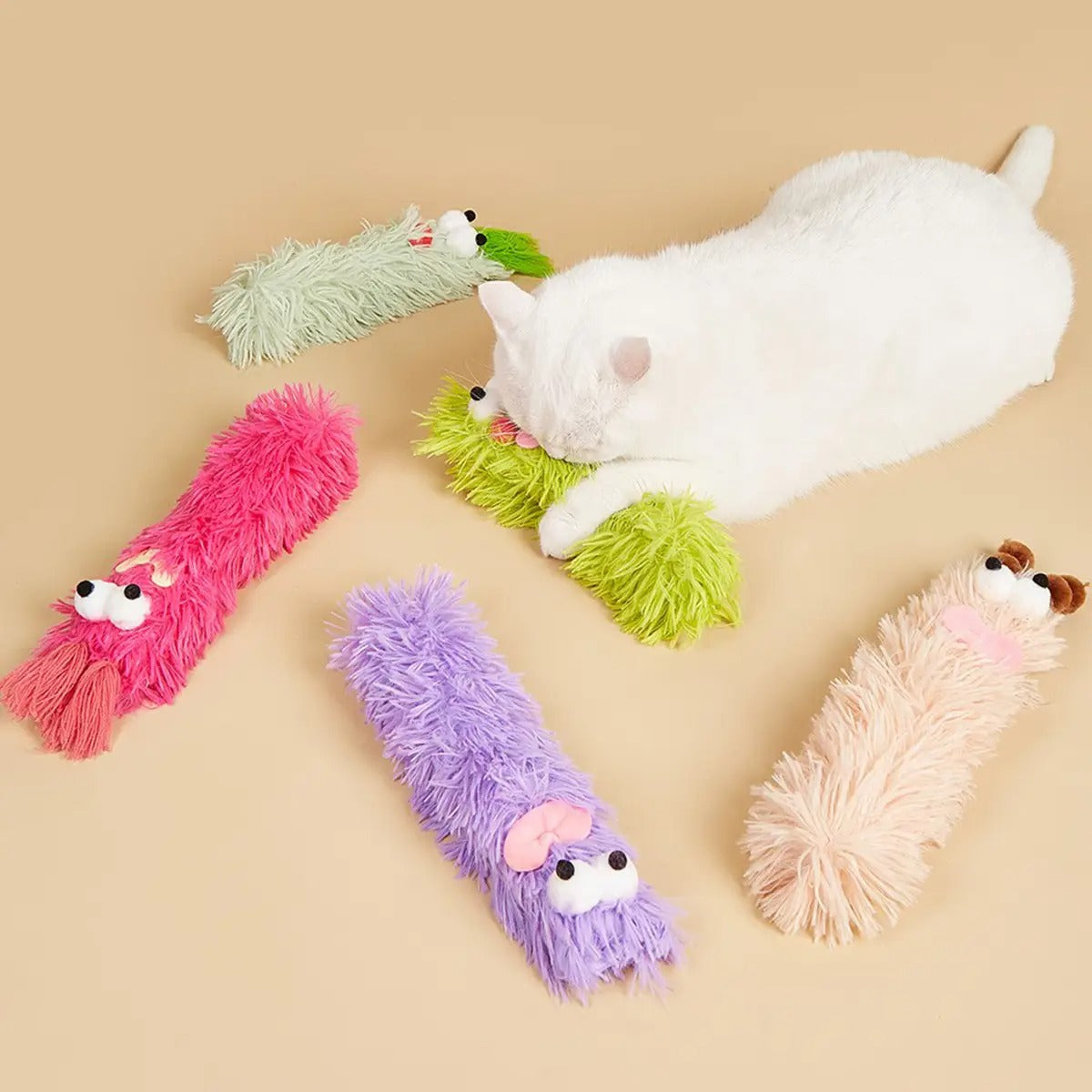 Funny Catnip Plush Toy – Self-Play Pillow Toy_CWMM6808