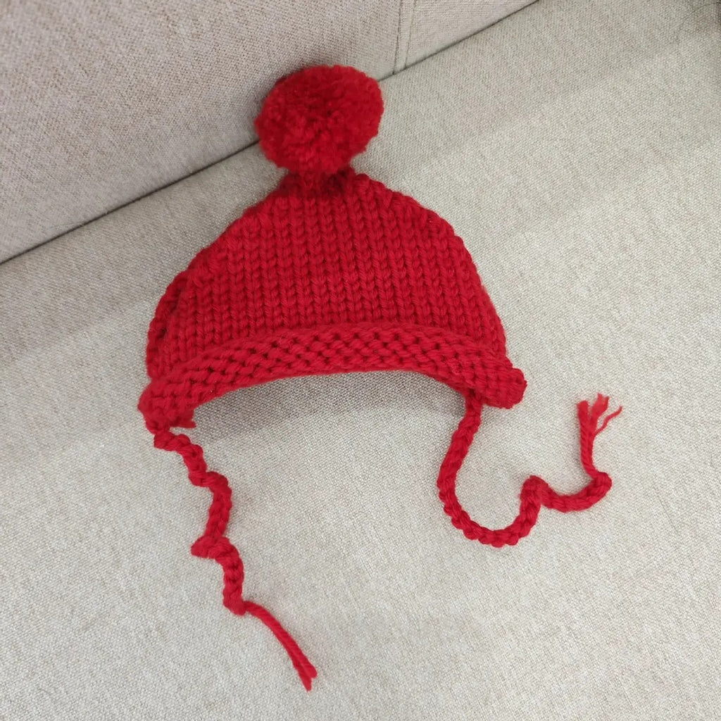 Christmas Knit Hat for Pets – Cute Pom Pom Cap_CWAH3751