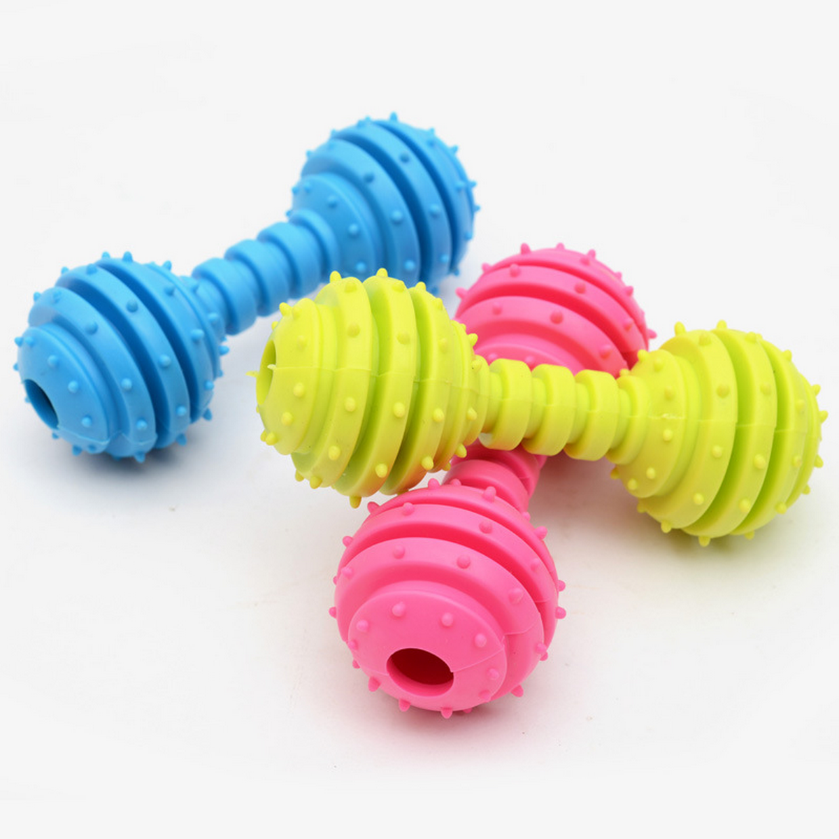 Dog Molar Toy Set – TPR Rubber Bone & Ring_CWMM7173