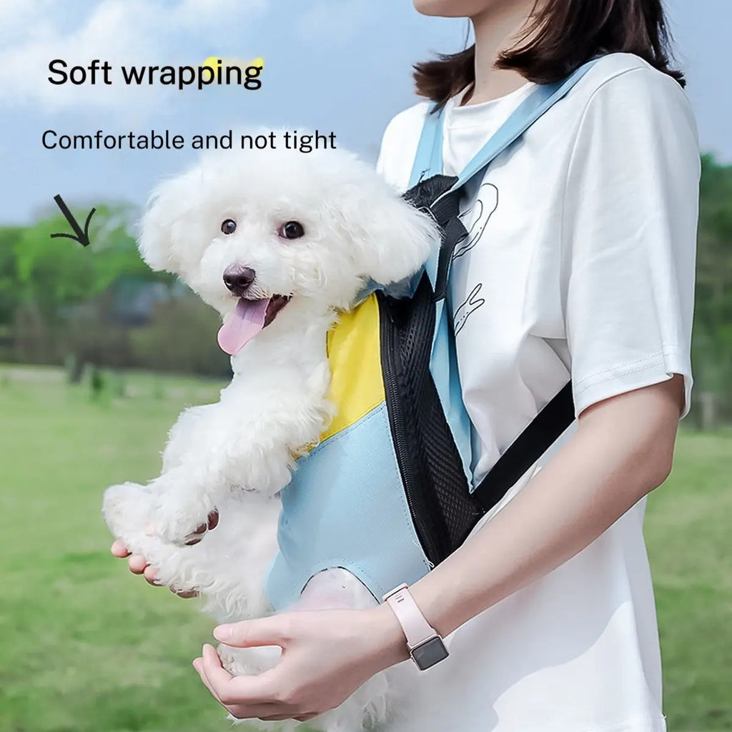 Pet  Carrier Mesh Travel Backpack for Cats Dogs_CWMM6250