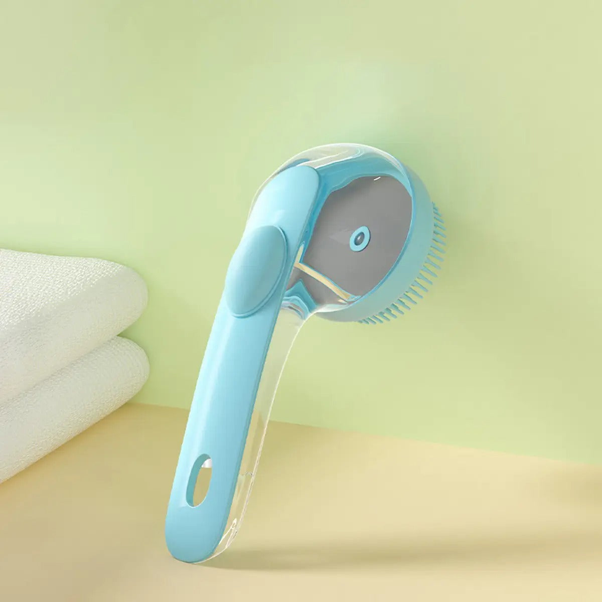 Long Handle Pet Bath Shampoo Brush Massager_CWMM6137