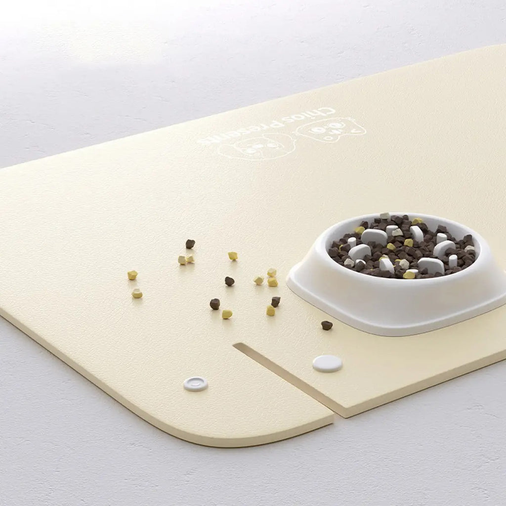PU Leather Pet Feeding Mat Waterproof & Non-Slip_CWMM6293
