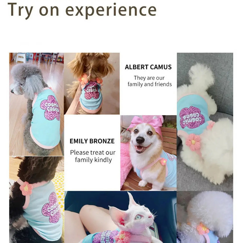 New Ins-Style Pet Vest – Breathable Ice Silk Cotton_CWMM5852