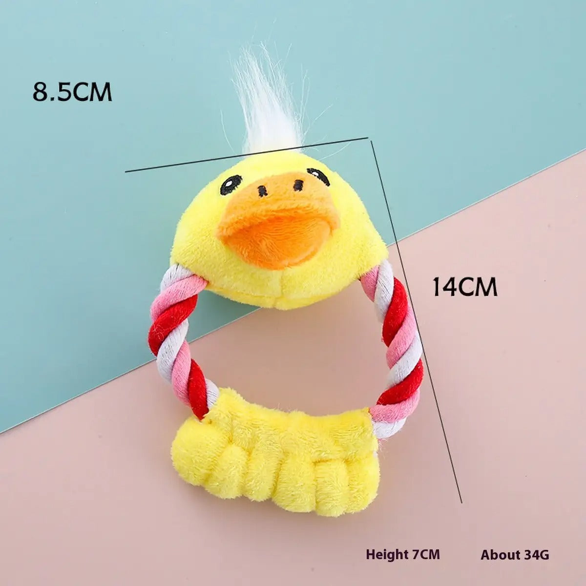 Cartoon Plush Rope Pet Chew Toy Interactive_CWMM5388