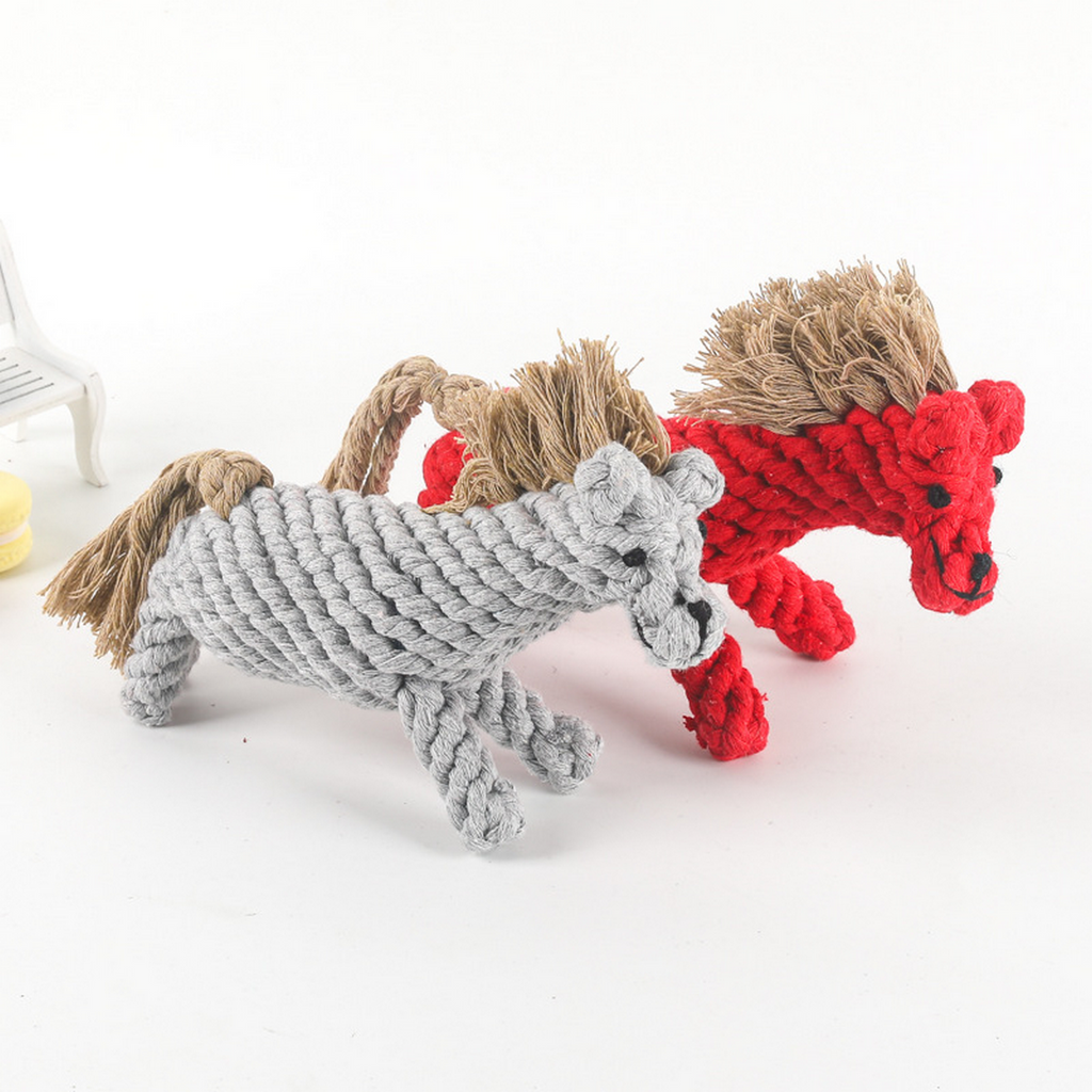 Cute Pony Rope Toy – Dog Dental Chew Toy_CWMM8069